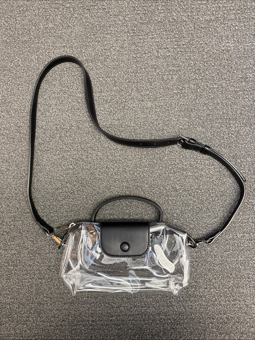 BOSTANTEN Small Clear Bag for Stadium Approved Crossbody Purse for Events